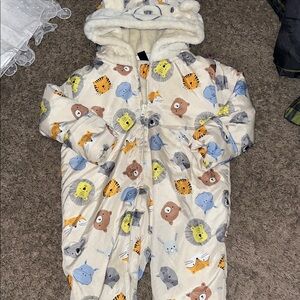 Cozy Critter Print snow suit